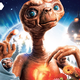 E.T. front and center in a photo montage